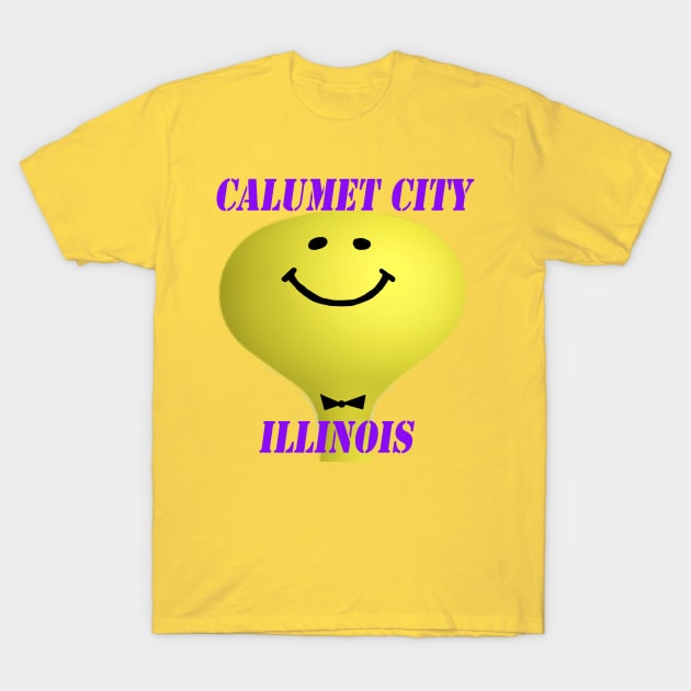 Calumet City Smiley Watertower T-Shirt by CTBinDC